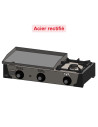 Plancha gaz - Acier rectifié 15 mm + réchaud