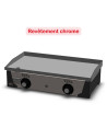 Plancha gaz 15 mm - Revêtement chrome