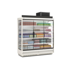 Vitrine murale supermarche gamme CLOVER - Avec groupe