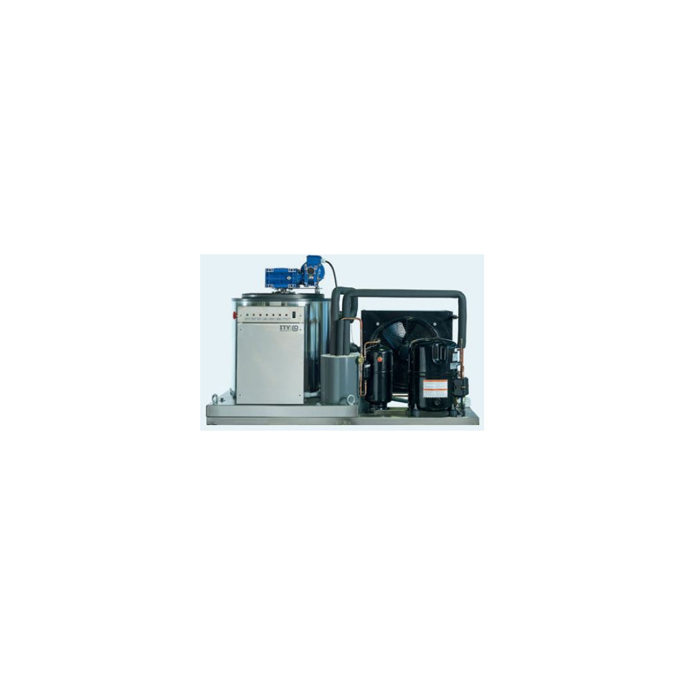 Machine à écailles - Prod. (24H): +/- 1000kg -  Glace à écailles (1,5 - 2,2mm)