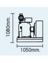 Machine à écailles SPLIT - Prod. (24H): +/- 2000kg  - Glace à écailles (1,5 - 2,2mm)