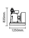 Machine à écailles SPLIT - Prod. (24H): +/- 600kg  - Glace à écailles (1,5 - 2,2mm) - CO2