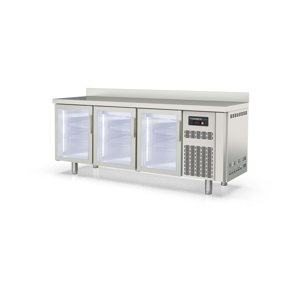 Meuble 600 positif S-Line - 3 portes vitrées