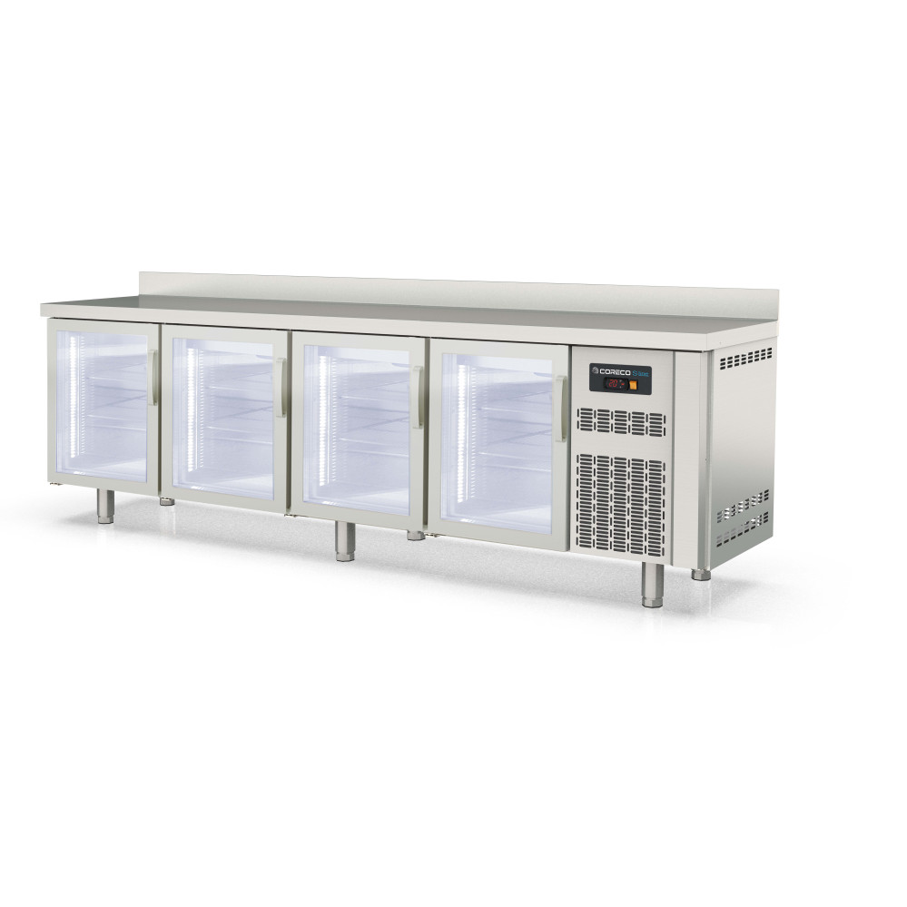 Meuble 600 positif S-Line - 4 portes vitrées