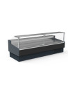 Vitrine réfrigérée avec vitre relevable prof 1200 - Vitre double droite - Longueur 3185 - Avec réserve