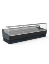 Vitrine réfrigérée avec vitre relevable prof 1200 - Vitre double droite - Longueur 3810 - Avec réserve