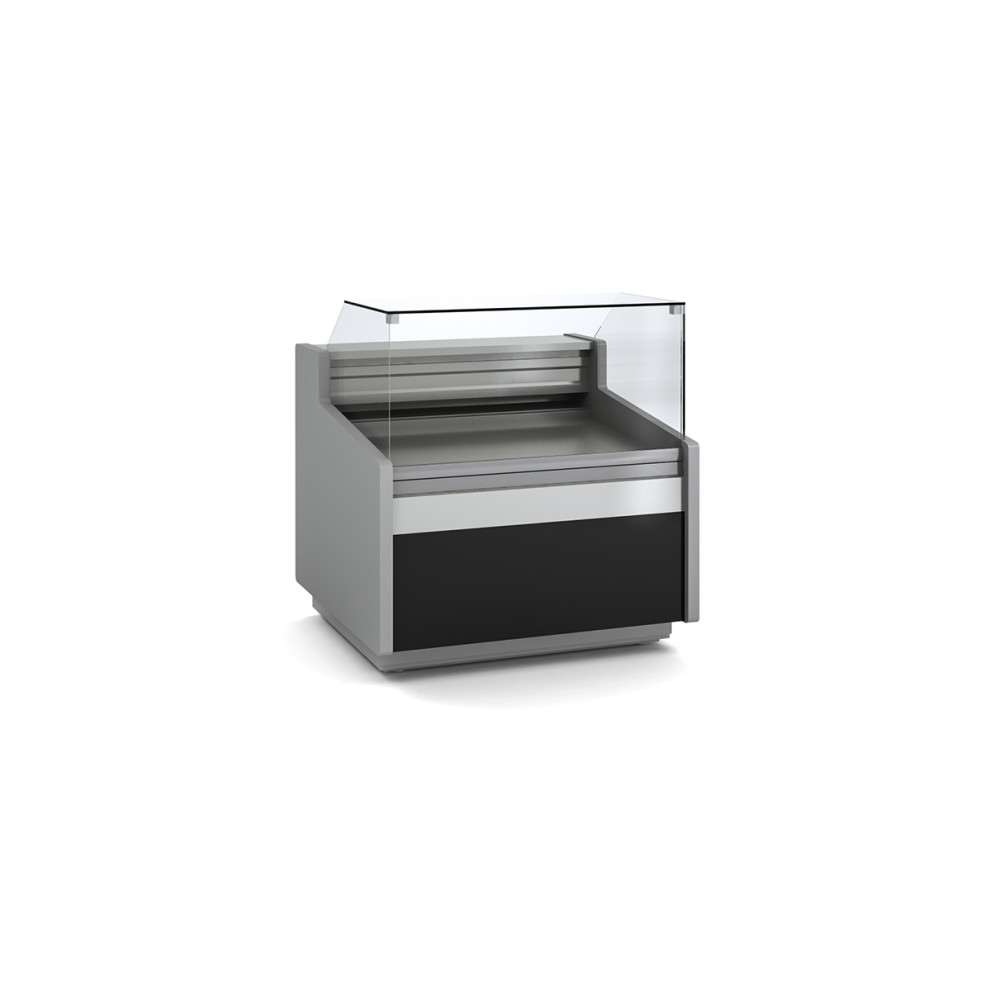 Vitrine horizontale pâtissière prof 960 - Vitre droite double basse - Longueur 1025