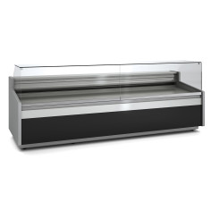 Vitrine horizontale pâtissière prof 960 - Vitre droite double basse - Longueur 2945
