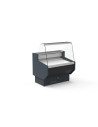 Vitrine horizontale positive prof 800 avec étagère - Vitre droite - Longueur 1265