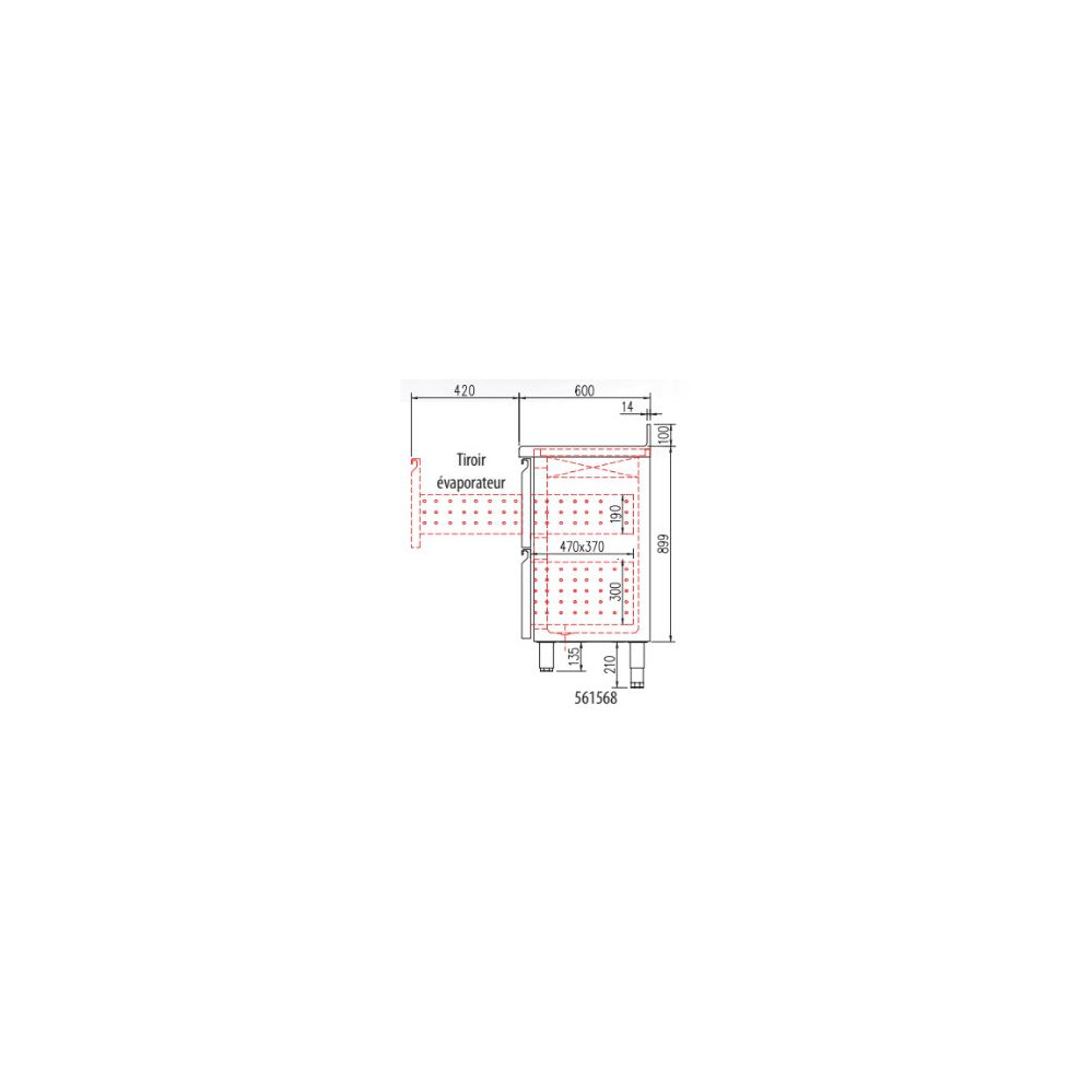 Kit tiroir pour meuble 600 FMR