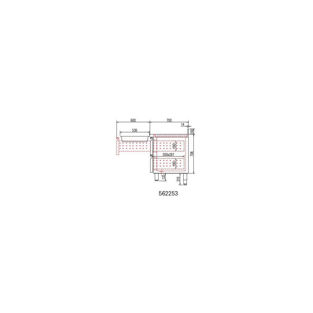 Kit tiroir pour meuble 700 TGR-S