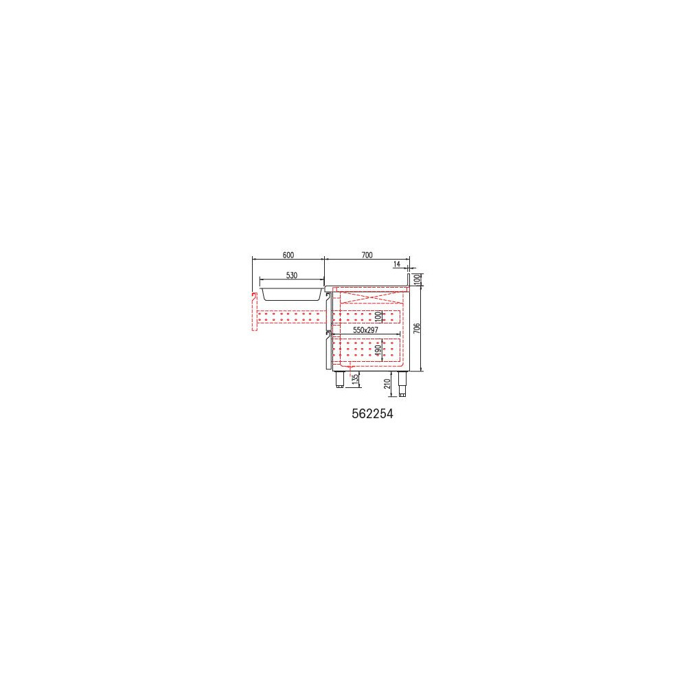 Kit tiroir pour meuble 700 TGR-S