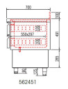 Kit tiroir pour meuble 700 MF et saladettes