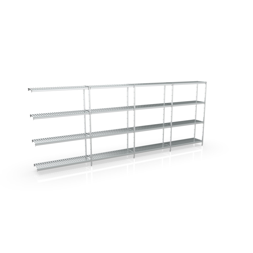 Rayonnage d'angle 5250x1970x500 4 niv