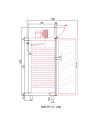 Armoire GN2/1 côtés emboutis négative 1 p. vitrée