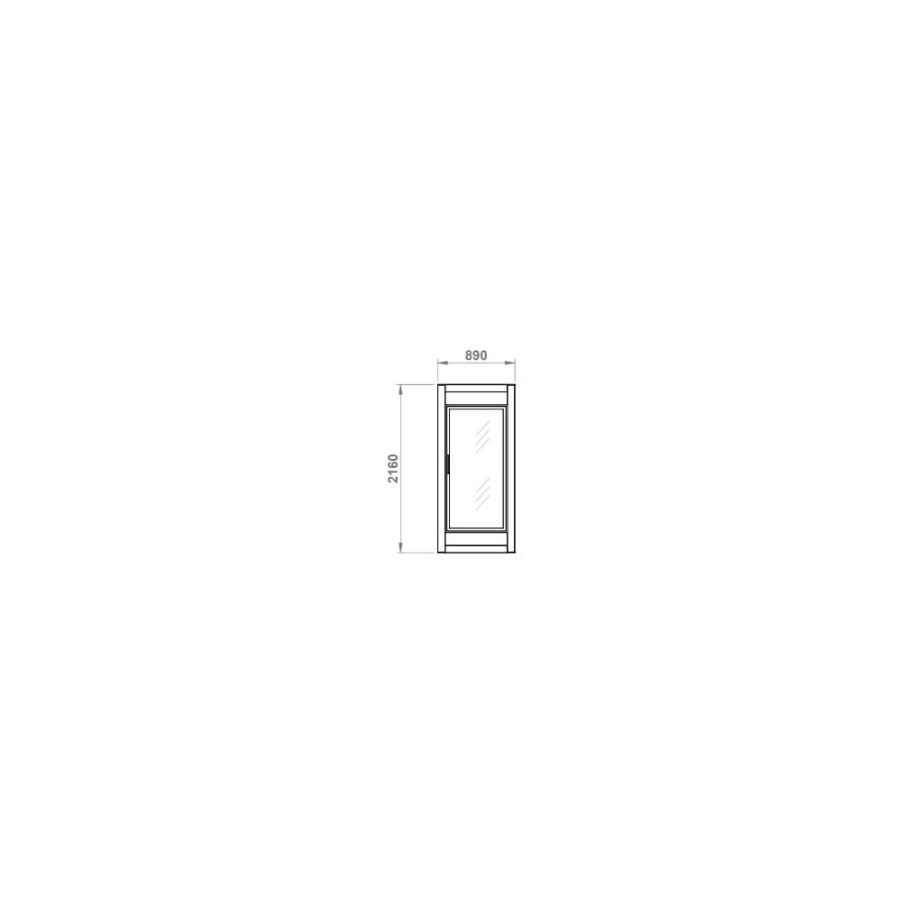 Armoire Froide Démontable négative 1 porte vitrée