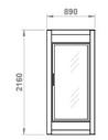 Armoire Froide Démontable positive 1 porte vitrée