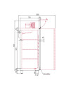 Armoire GN2/1 bi-température 4 portillons