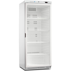 Armoire blanche ABS GN2/1 positive 1 porte vitrée