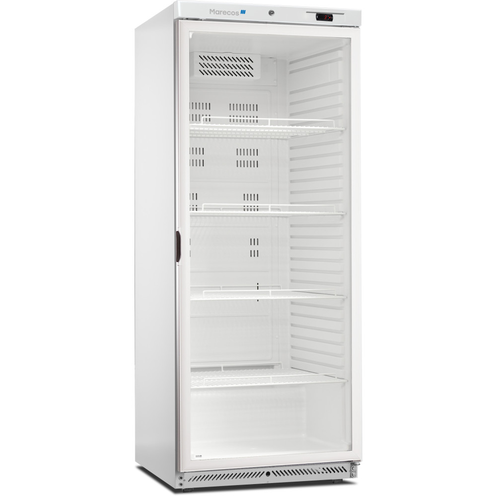 Armoire blanche ABS GN2/1 positive 1 porte vitrée