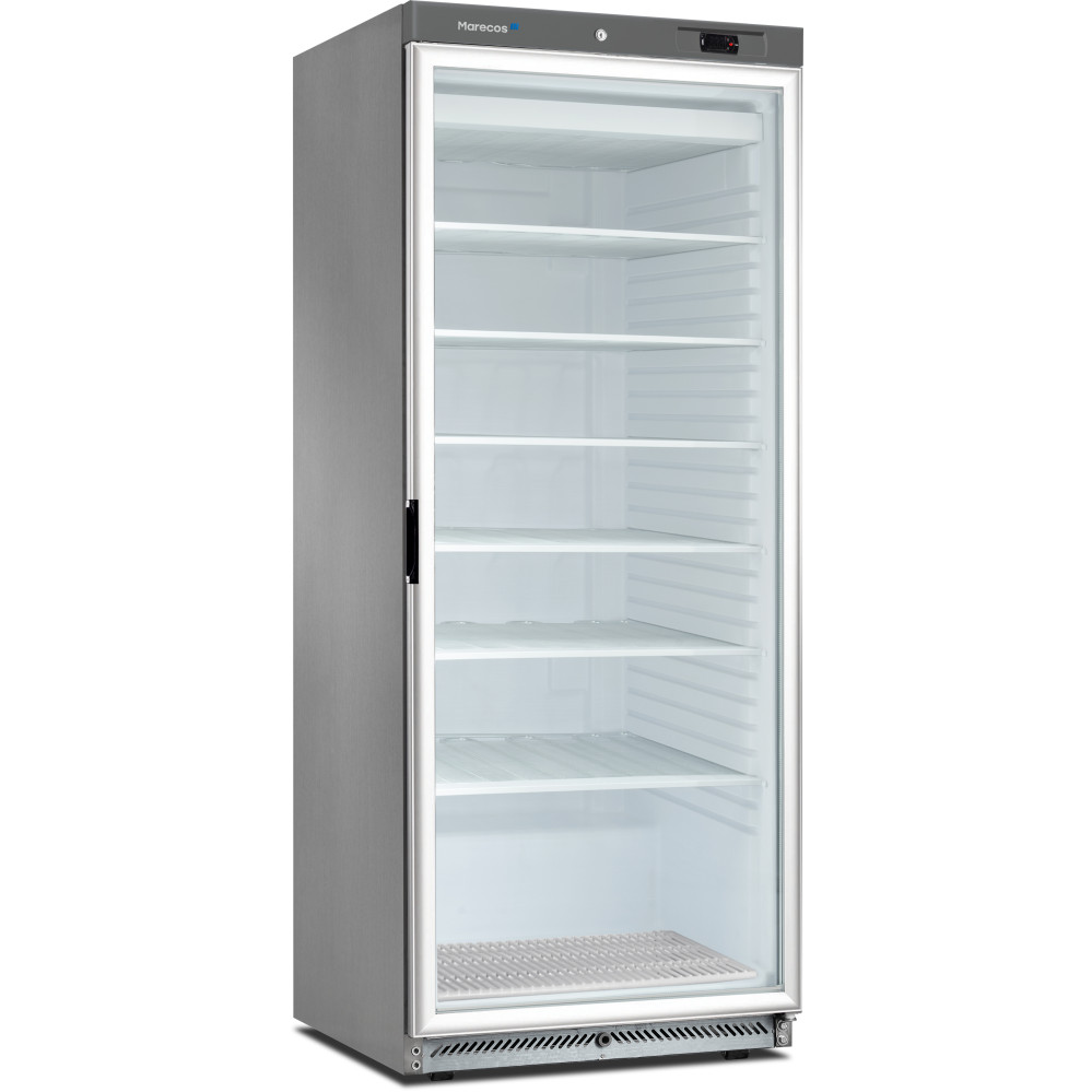 Armoire Inox ABS GN2/1 négative 1 porte vitrée