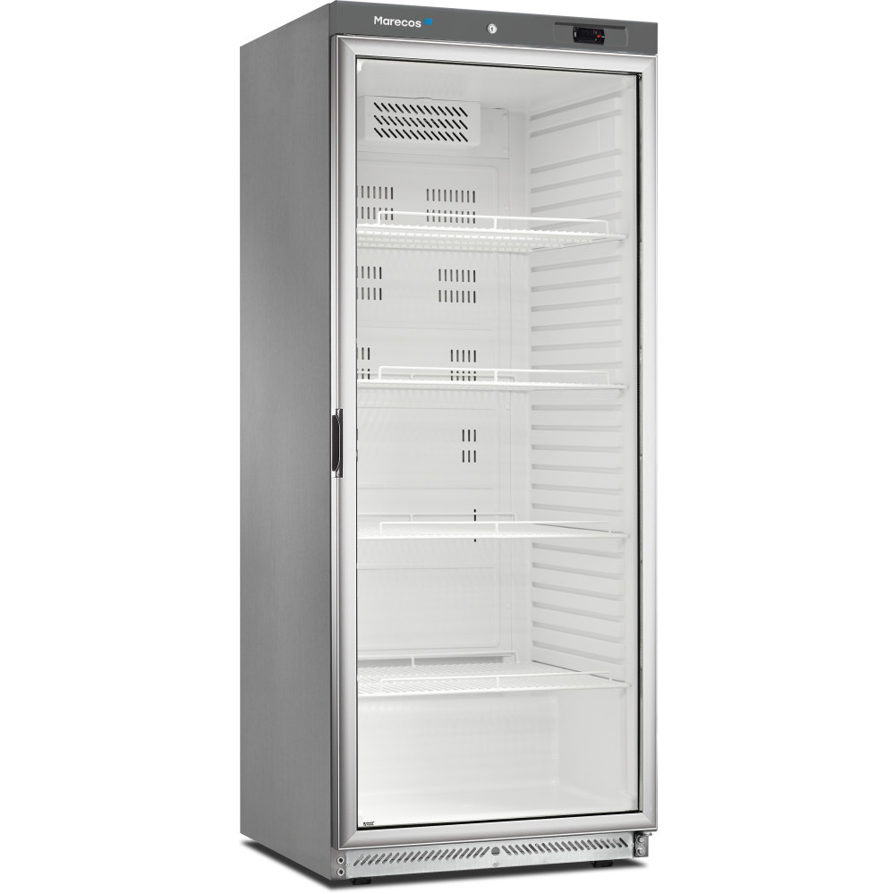Armoire Inox ABS GN2/1 positive 1 porte vitrée