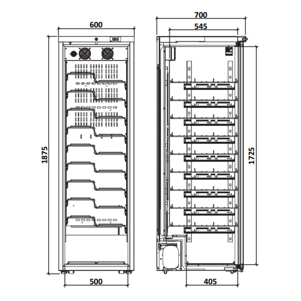 Armoire à vin mono-température - Gamme Exclusive - 125 bouteilles