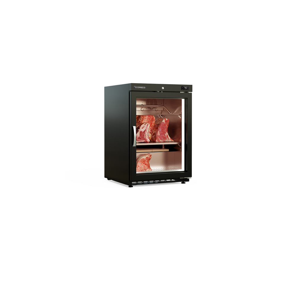 Armoire de maturation viande (Dry Aging) - 1 porte vitrée - Extérieur noir - Volume: 120L