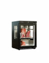 Armoire de maturation viande (Dry Aging) - 1 porte vitrée + côtés panoramiques - Extérieur noir - Volume: 120L