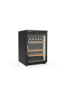 Armoire à vin mono-température 1 porte - Extérieur noir Intérieur inox