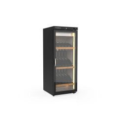 Armoire à vin mono-température 1 porte - Extérieur noir Intérieur inox