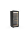Armoire à vin mono-température 1 porte - Extérieur noir Intérieur inox