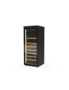 Armoire à vin mono-température 1 porte - Extérieur noir Intérieur inox