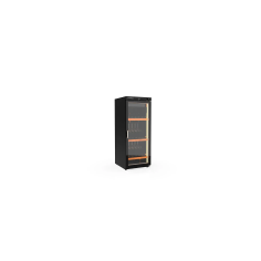 Armoire à vin mono-température 1 porte - Extérieur noir Intérieur noir