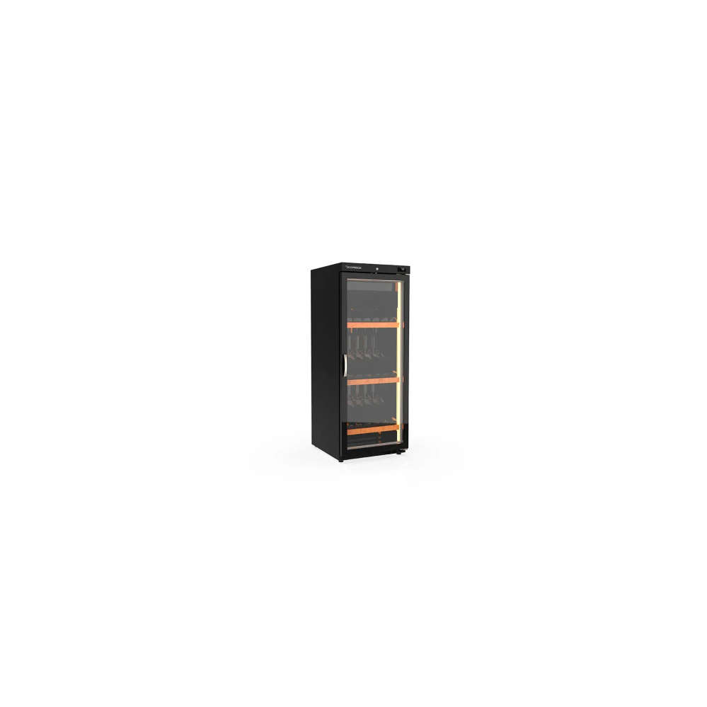 Armoire à vin mono-température 1 porte - Extérieur noir Intérieur noir