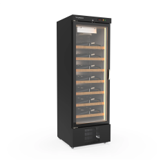 Armoire à vin mono-température 1 porte - Extérieur noir Intérieur noir