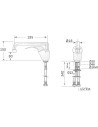 Robinet - Robinet mitigeur monotrou - Hauteur 115 mm