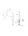 Robinet - Robinet mitigeur monotrou - Hauteur 315 mm