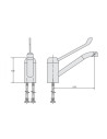 Robinet - Robinet mitigeur- Hauteur 130 mm