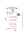 Armoire GN2/1 côtés emboutis négative 1 porte