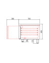 Meuble soubassement GN1/1 Hauteur 600