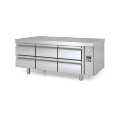 Meuble soubassement 700 grp à distance 3 x doubles tiroirs