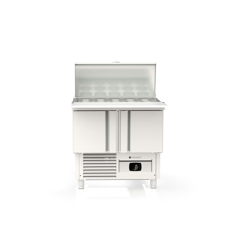 Meuble saladette 700 positif - 2 portes