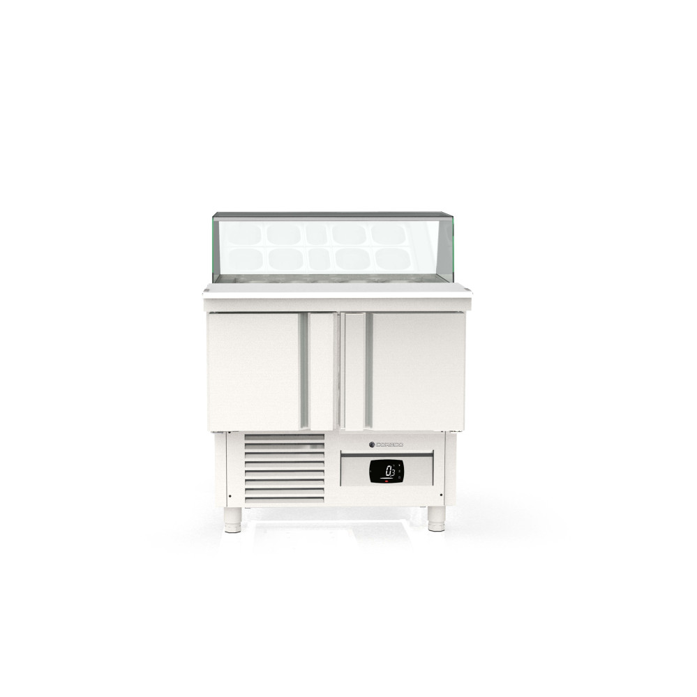 Meuble saladette 700 positif - 2 portes