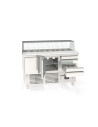 Meuble saladette 700 positif - 3 portes