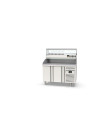 Meuble pizza 600 positif - 2 portes