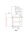 Meuble pizza 600 positif - 2 portes