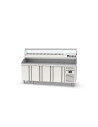 Meuble pizza 600 positif - 4 portes