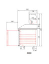 Meuble pizza 800 positif - 3 portes