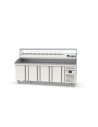 Meuble pizza 800 positif - 4 portes
